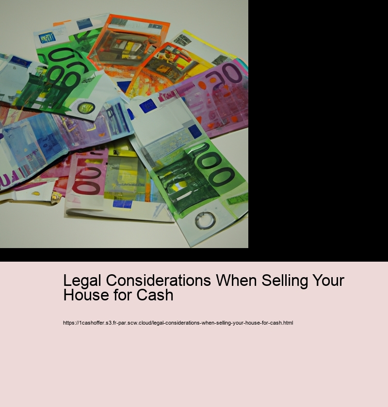 Legal Considerations When Selling Your House for Cash