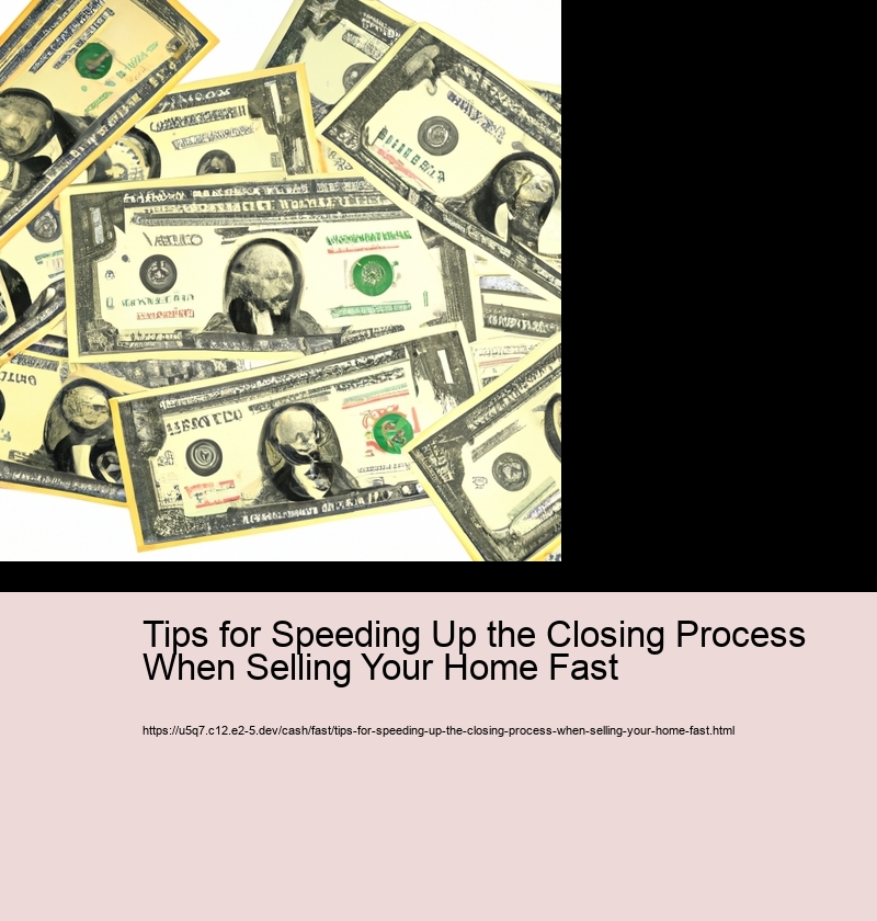 Tips for Speeding Up the Closing Process When Selling Your Home Fast